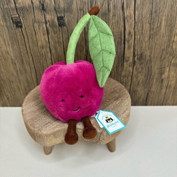 Jellycat Cherry Cherries Amuseables FAST SHIP NEW Fruit Plush Summer Colletible - Picture 2 of 9